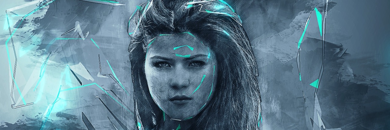 Using Anger as a Positive Force for Healing Chronic Pain Woman with shards