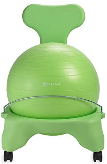 lime green yoga ball chair