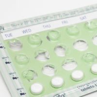 birth control pills green package