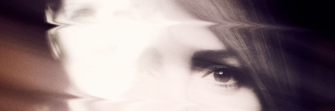 What Rapists Are Really Like photo of woman's distorted face with a man's blurred face beside it