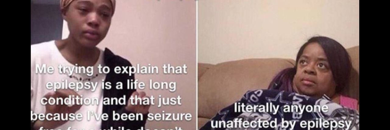 15 Memes That Will Make You Laugh If You Have Epilepsy girl explaining to her mom meme
