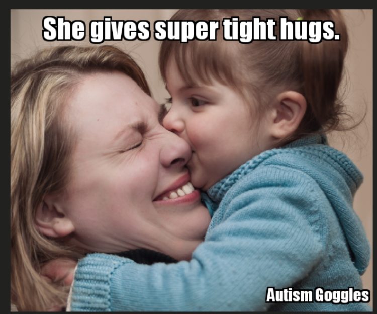 SHE GIVES SUPER TIGHT HUGS