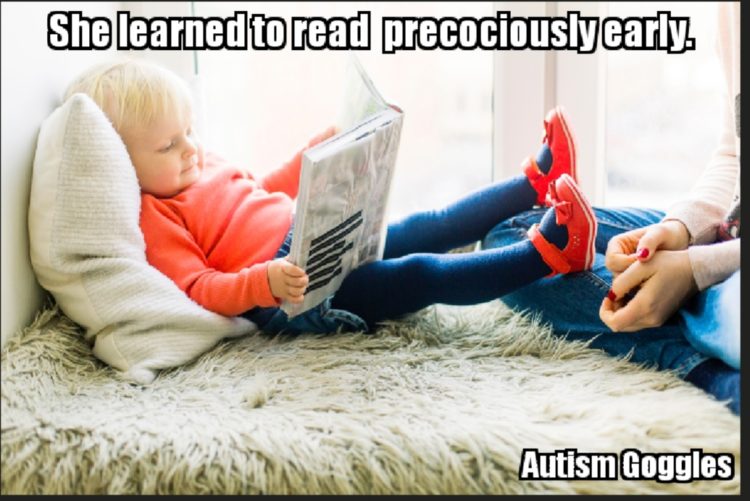 SHE LEARNED TO READ Precociously EARLY)