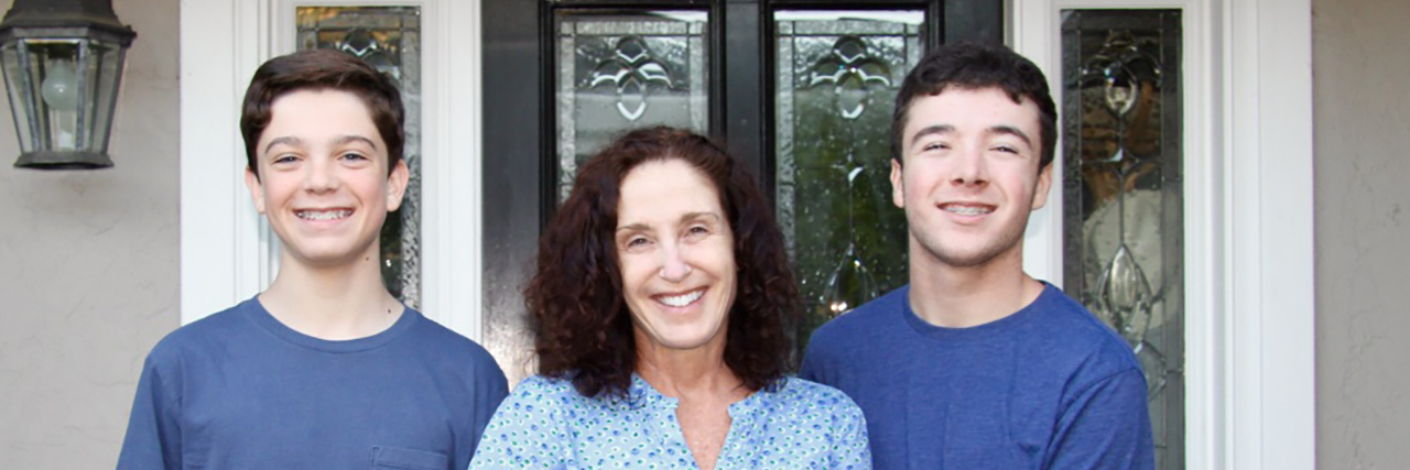 Shari with her two sons, one of whom is on the autism spectrum.