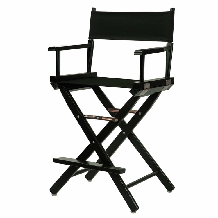 black director chair makeup counter height