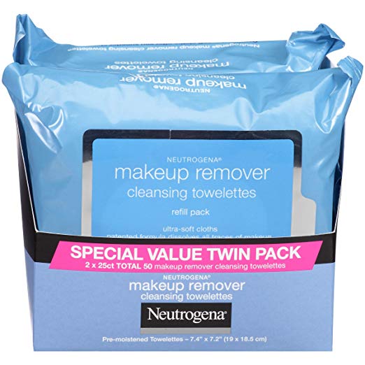 makeup remove wipes in packages twin pack