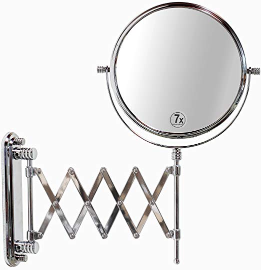 round makeup mirror with spring