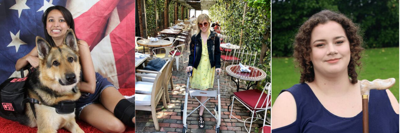 5 People Share How They Became Confident Using a Mobility Aid From left to right: Cecilia K., Ardra Shephard, and Amy C.