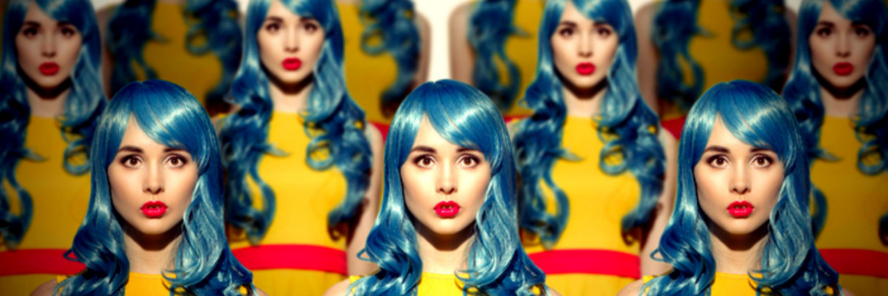 What Is Echoism? Healing From a Narcissistic Parent same woman sitting in every seat at a movie theater - echo concept