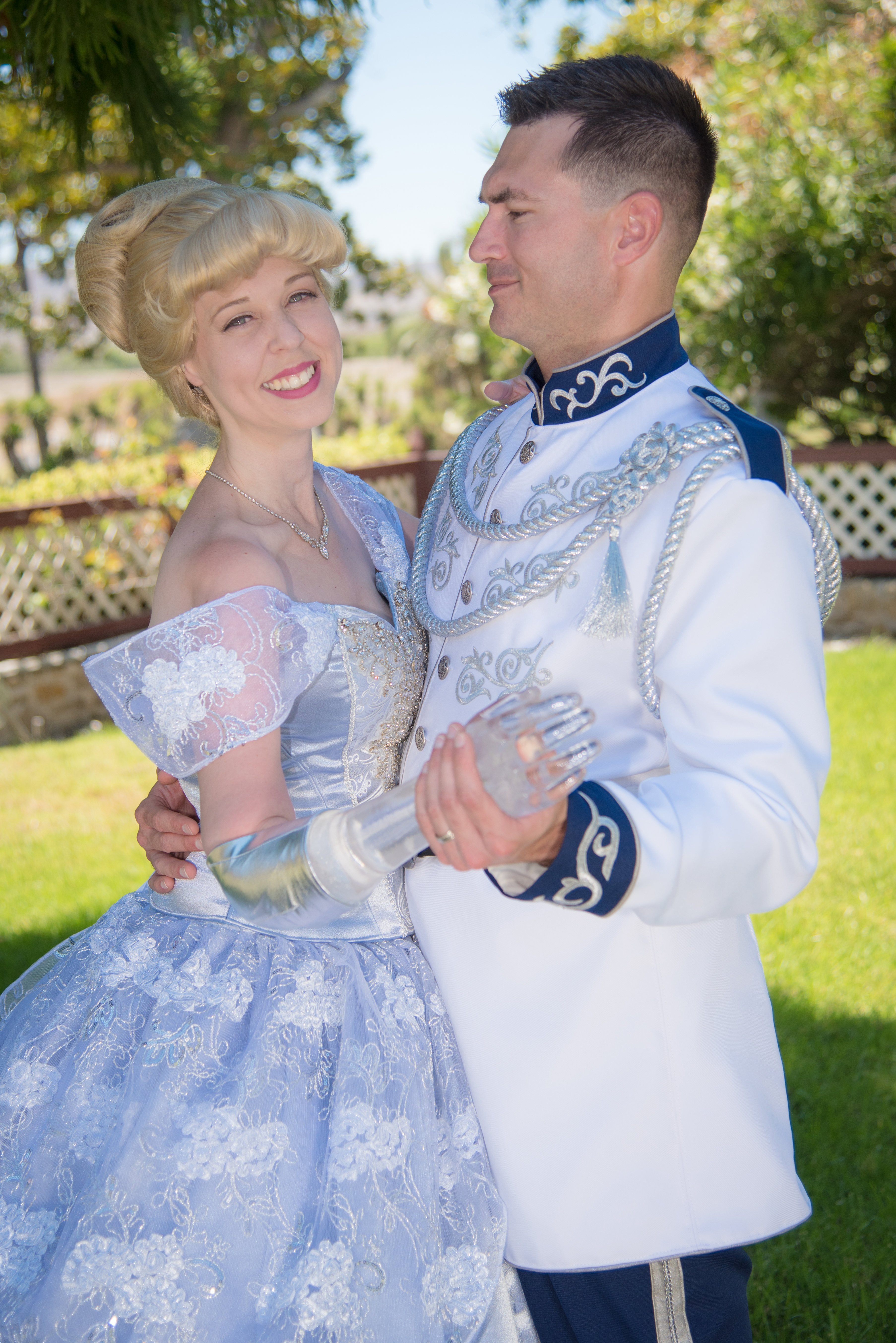 Mandy and Ryan Pursley as Cinderella and Prince Charming