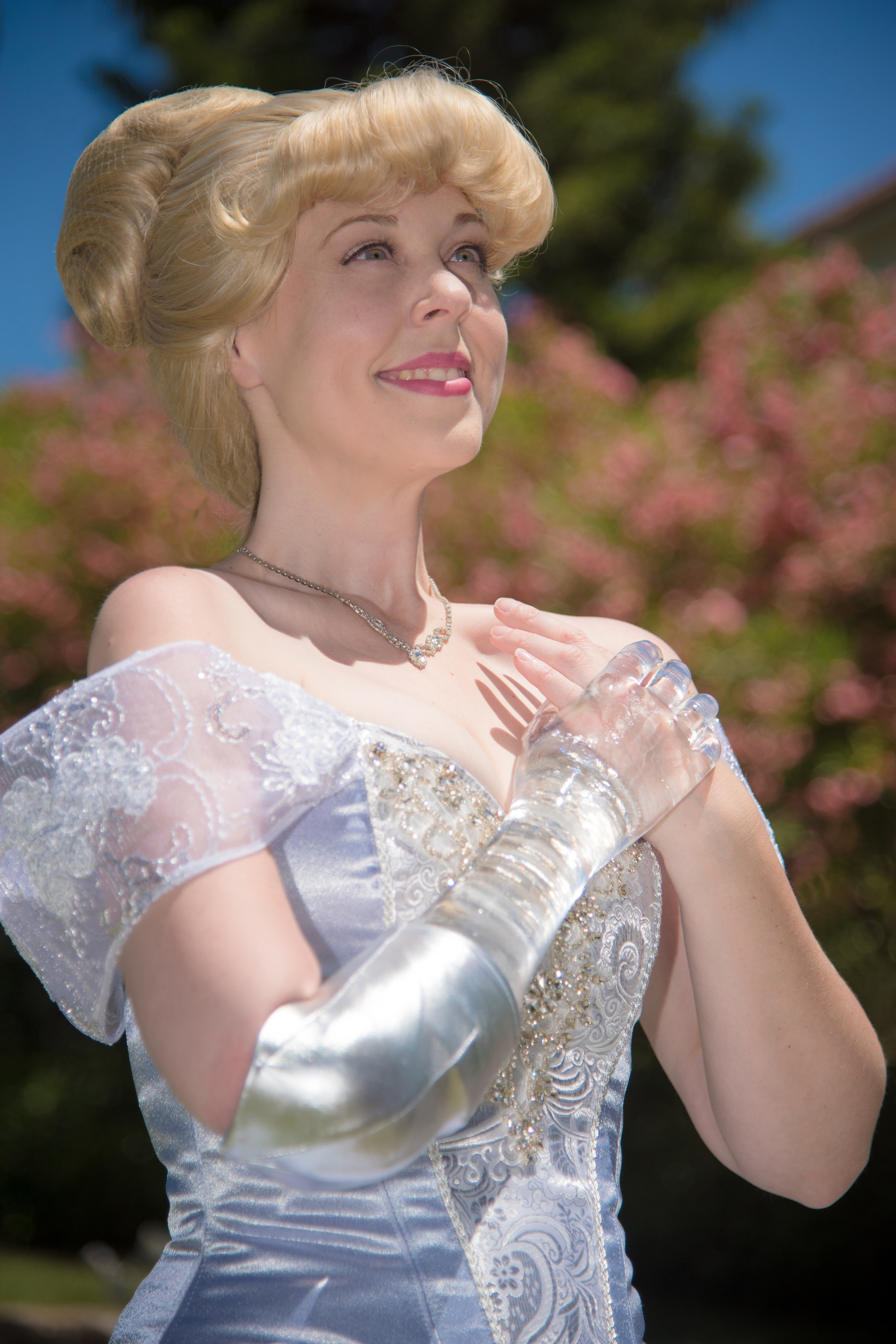 Mandy Pursley as Cinderella with a glass arm