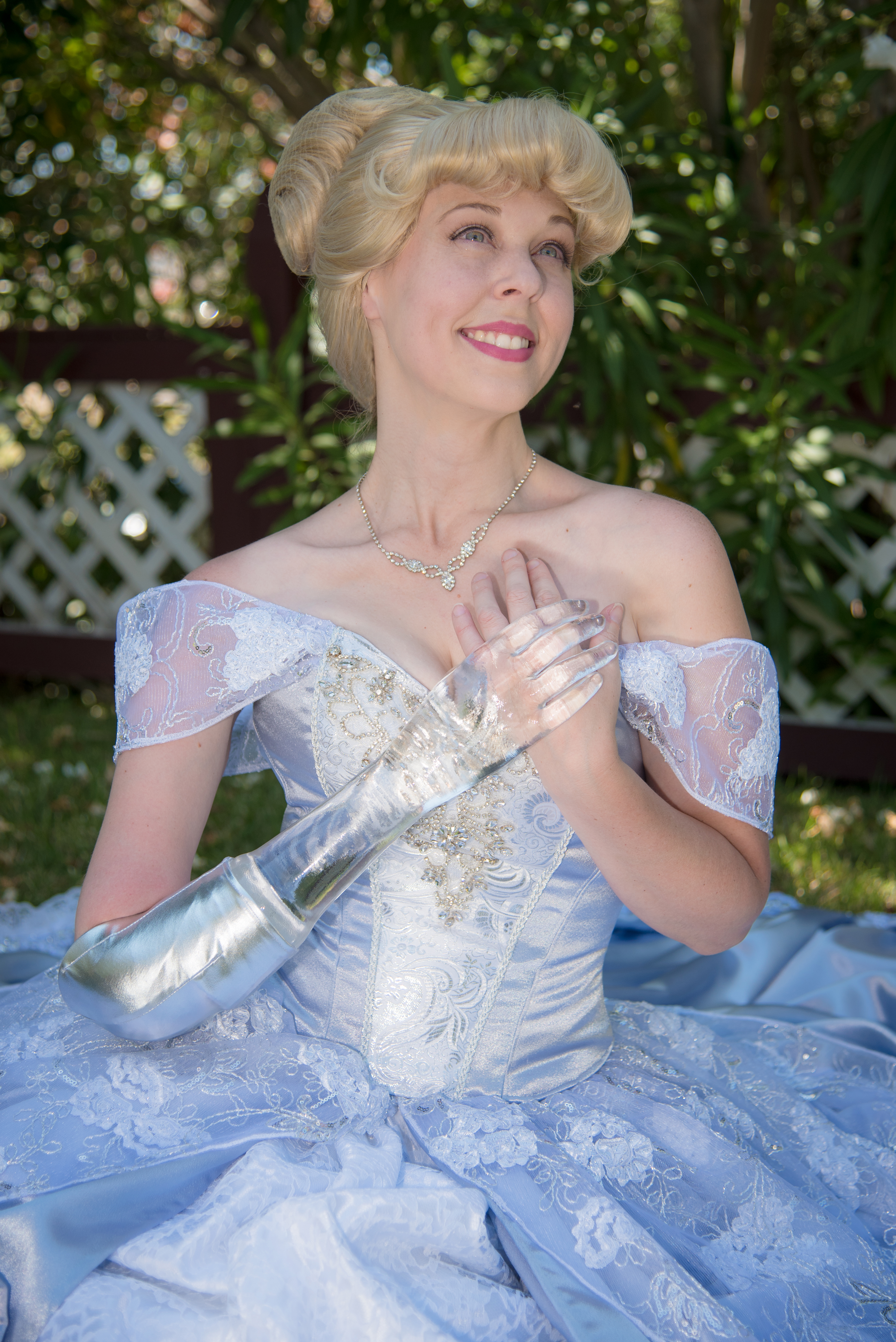Mandy Pursley as Cinderella with a glass arm
