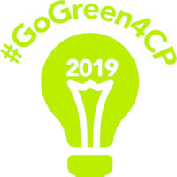 Go Green for CP logo designed by World CP Day