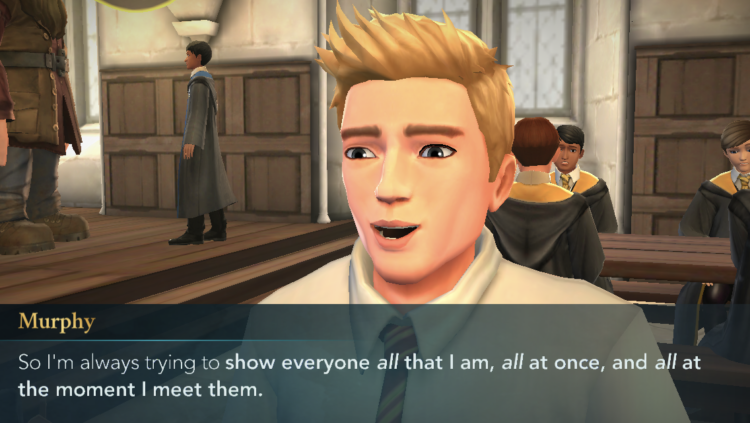 Murphy in the game "Harry Potter: Hogwarts Mystery"