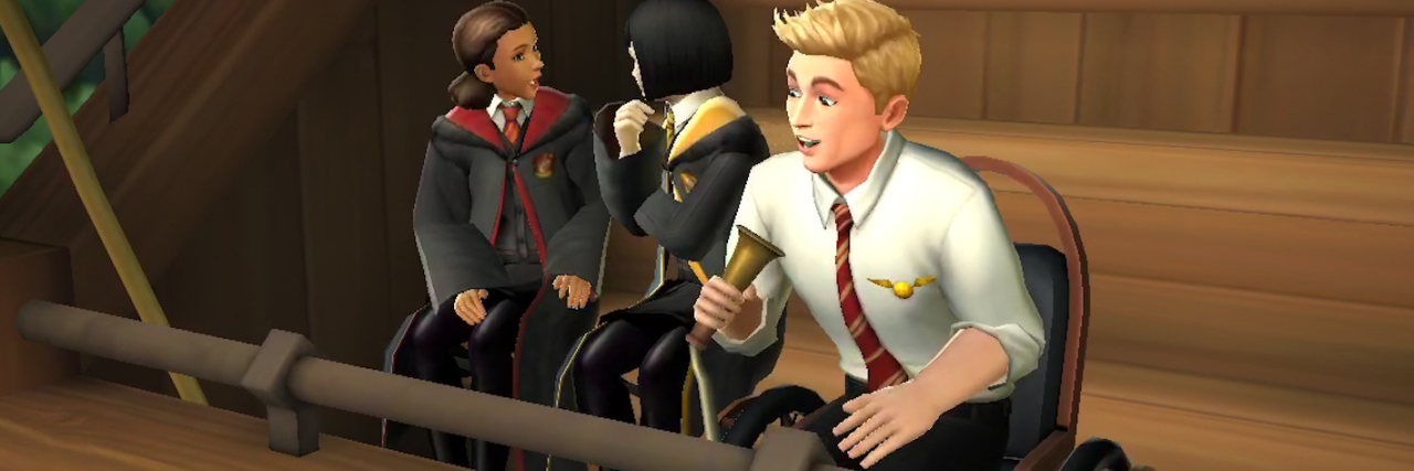 'Harry Potter' Game Includes Character Murphy Who Uses a Wheelchair Murphy McNully in Hogwarts Mystery game