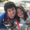 Boy and girl with Down syndrome