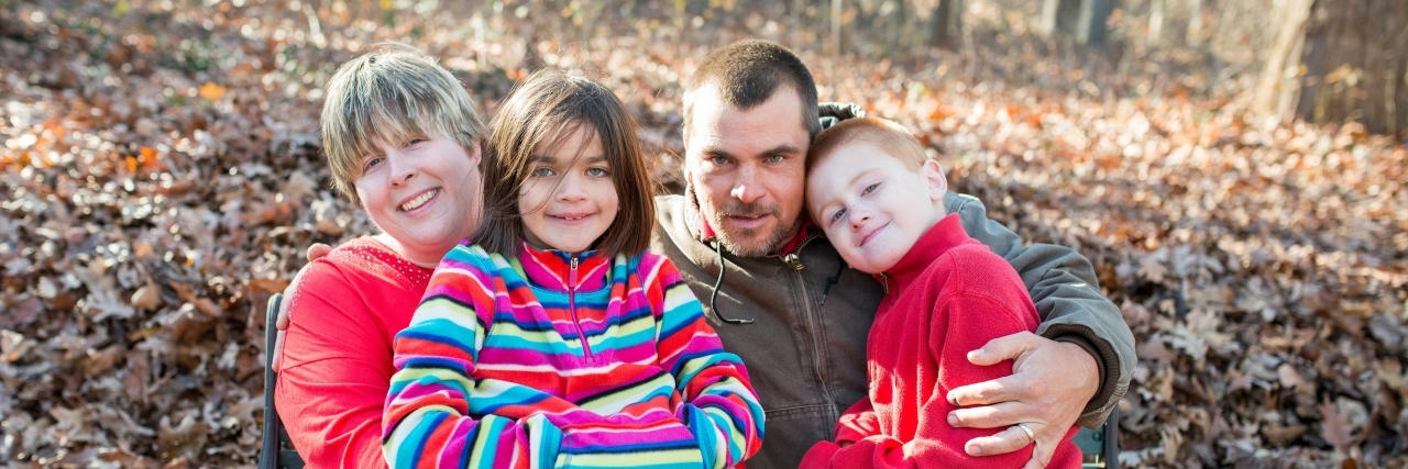 Marriage After Stroke Delanie with her husband and children.