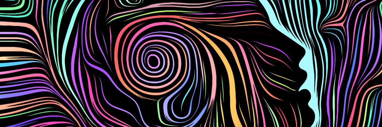 Knowing 'I am Enough' Despite My Endometriosis geometry lines of a woman's face