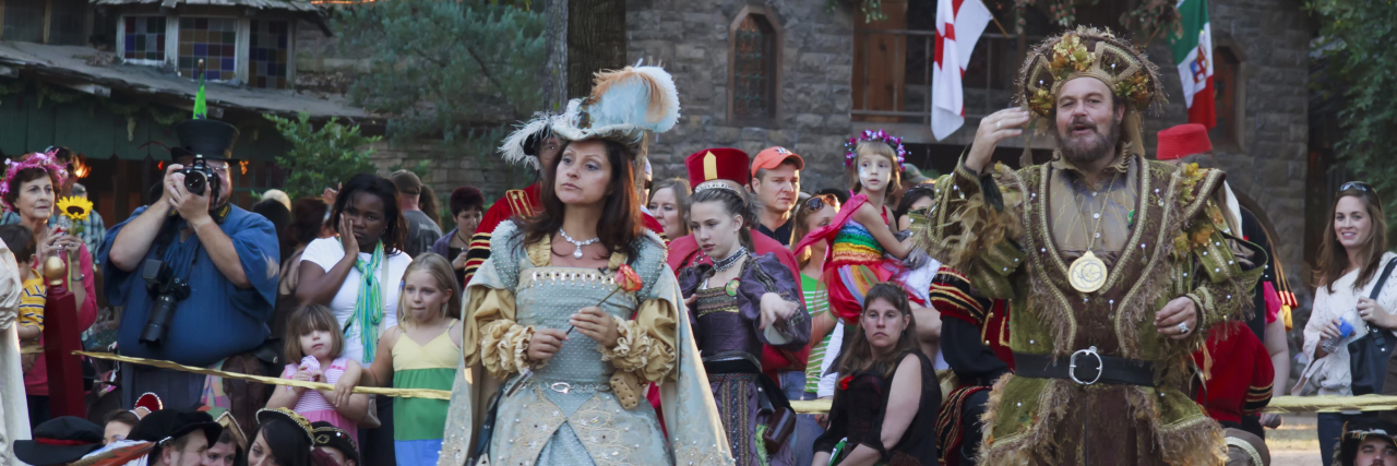 Responding When Someone Uses the R-Word in Public Performers at a Renaissance festival.