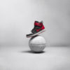 Air Jordan I FlyEase on a basketball