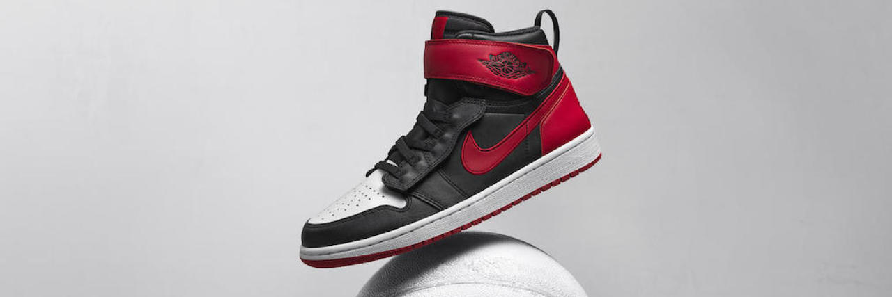 Nike Announces Adaptive Air Jordan Sneakers With FlyEase Technology Air Jordan I FlyEase on a basketball