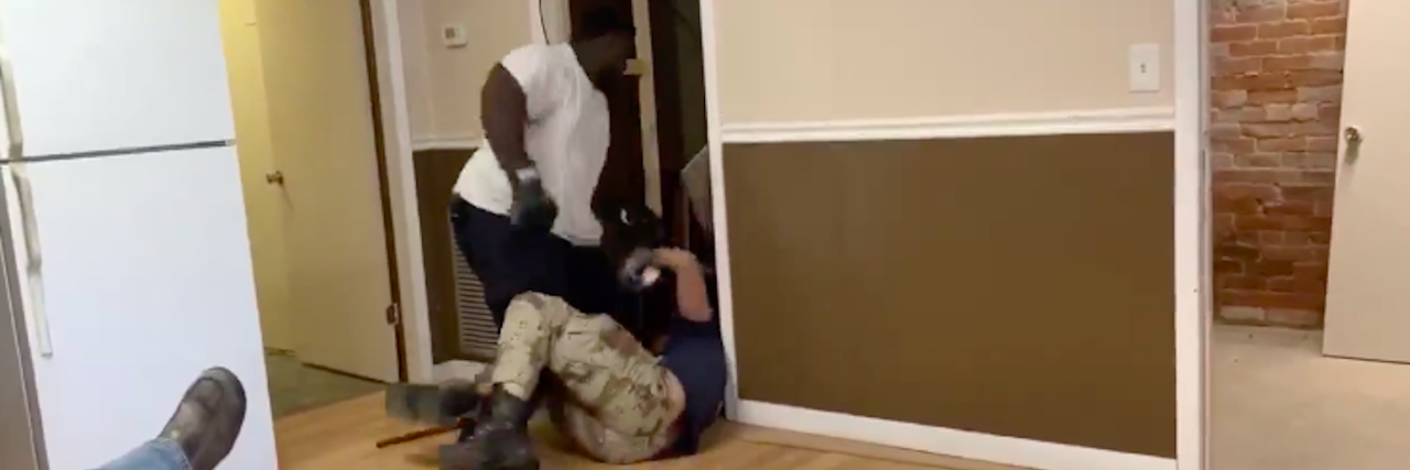 Police Investigate Video of Florida Fire Chief Beating Autistic Man Jennings Fire Chief Jalon Herring beats autistic man