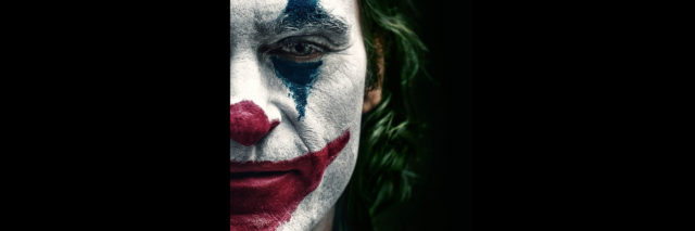 A movie poster for the film "Joker".