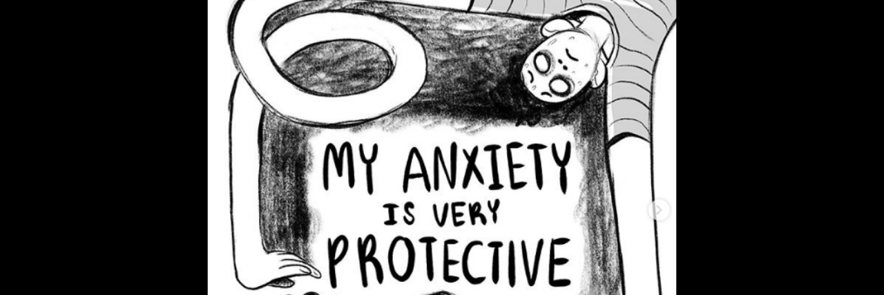 Serena Mercado Illustrates Anxiety as an 'Overprotective Friend'