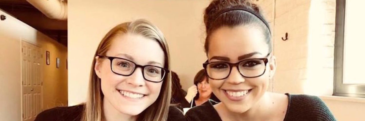 Why It's Important to Have Friends Who Share Your Health Condition author with her friend