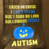 Trick-or-treat bag for nonverbal kids with autism.