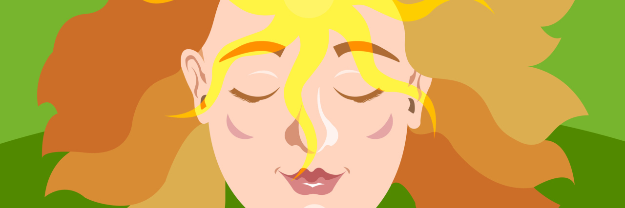 5 Lessons Learned From Having Bipolar Disorder An illustration of an enlightened woman with her eyes closed.