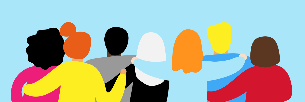 Here's What You Need to Know About Intensive Outpatient Programs abstract photo of a group of people with their arms around each other