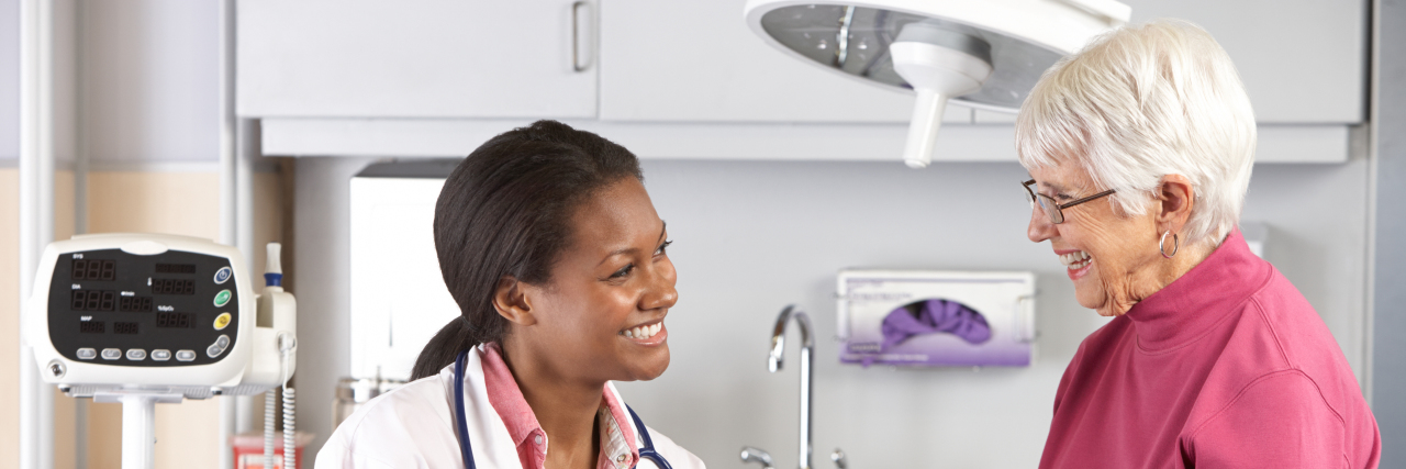 Being a Self-Advocate at Medical Appointments With Chronic Illness Female doctor meeting with older female patient.