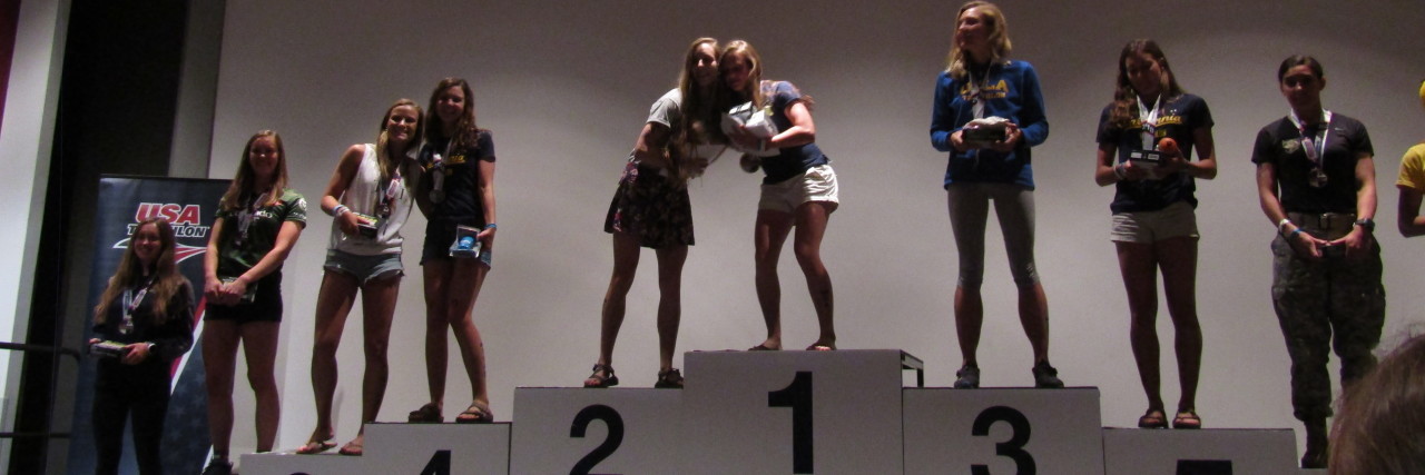 My Advice for Athletes Diagnosed With CRPS Toria Sullivan winning her medal.