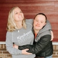 Erin with her brother Matt.
