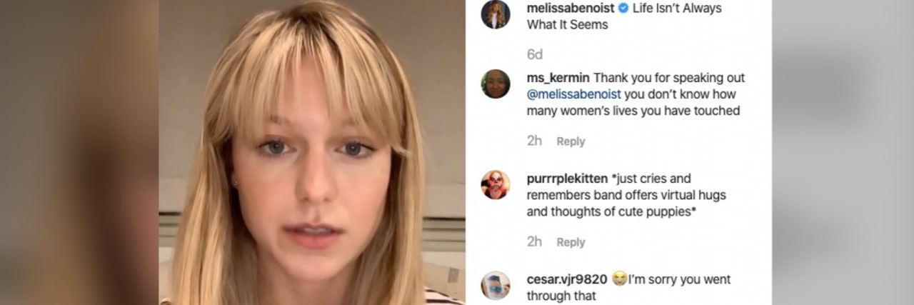 Why Melissa Benoist Not Sharing Her Abuser's Name Is Powerful Melissa Benoist sharing a story on instagram