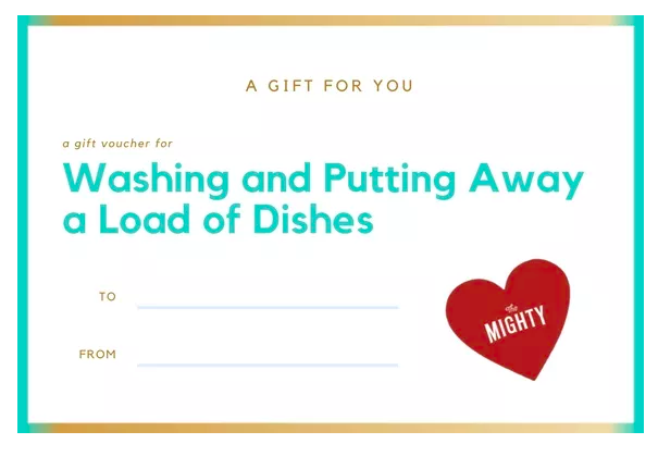 coupon for washing and putting away a load of dishes