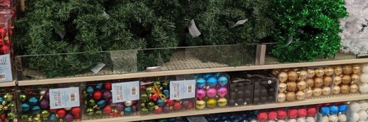 When Grief Snuck Up On Me While Holiday Shopping at Hobby Lobby christmas tree decor at hobby lobby