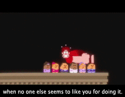 GIF of pixellated ralph being thrown off a building