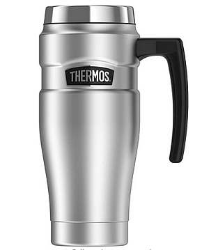 Travel mug with handle