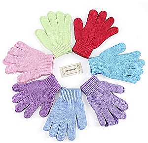8 pairs of shower gloves mulitple colors