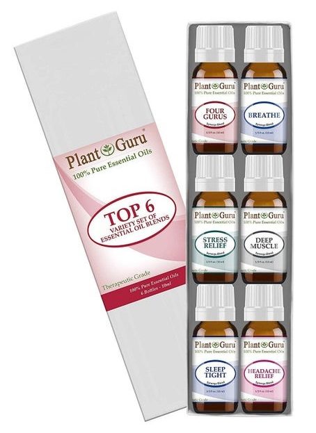 Plant Guru set of 6 essential oils.