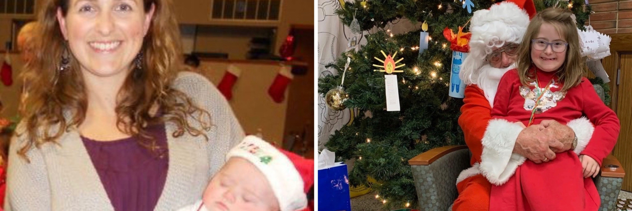 Finding My Down Syndrome Support Community During the Holidays Jenny with her daughter in 2010 and 2019.