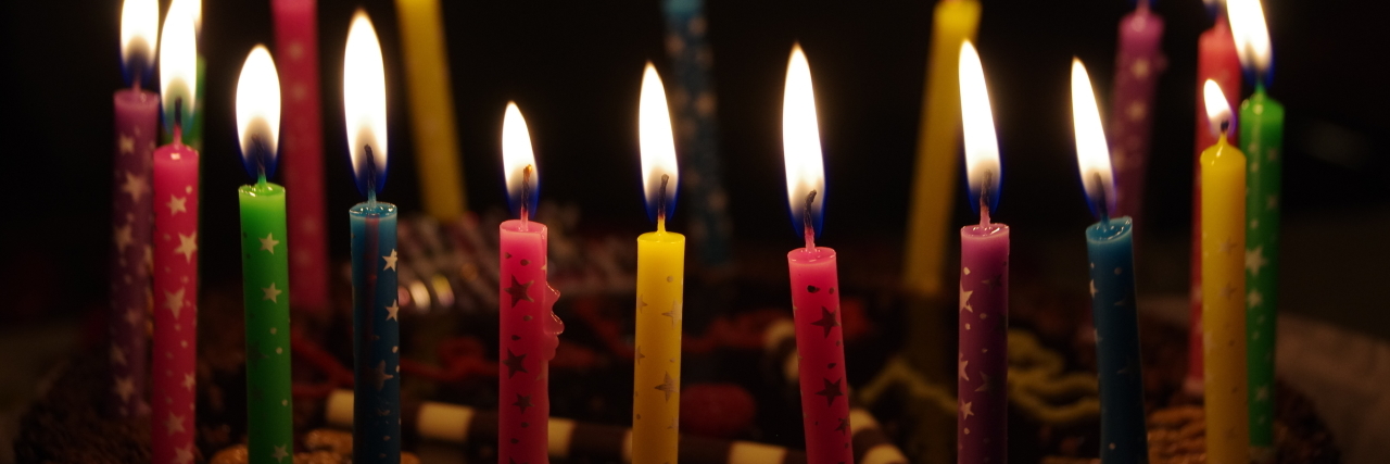 How I'm Going to Embrace Turning 40 Despite My Illness birthday candles on a cake