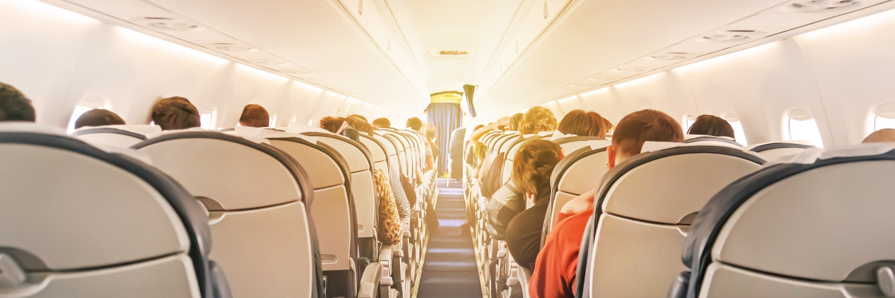 DOT Proposal Would Make More Airplane Restrooms Accessible Commercial aircraft cabin with single aisle.