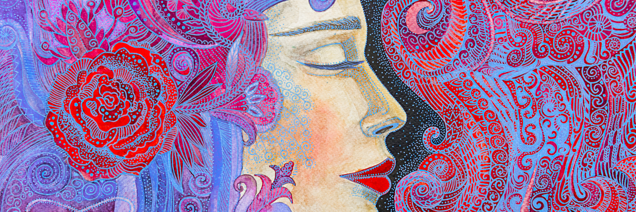 Adjusting to Life With Ehlers-Danlos Syndrome Beautiful dreaming woman art.