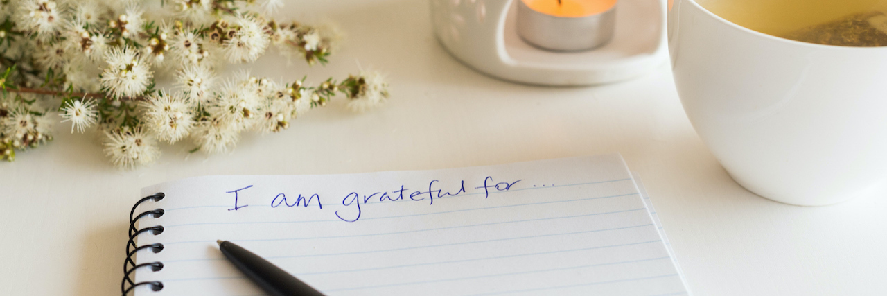 I list that says "I am grateful for..."