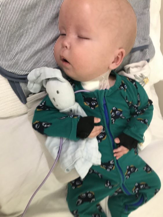 the author's baby in the hospital