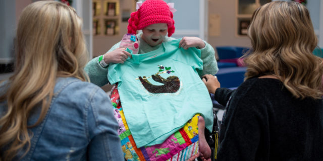Target Unveils Limited-Edition T-Shirt Designed by Girl With Rare Disease Target Hallie Barnard T Shirt Unveiling 1