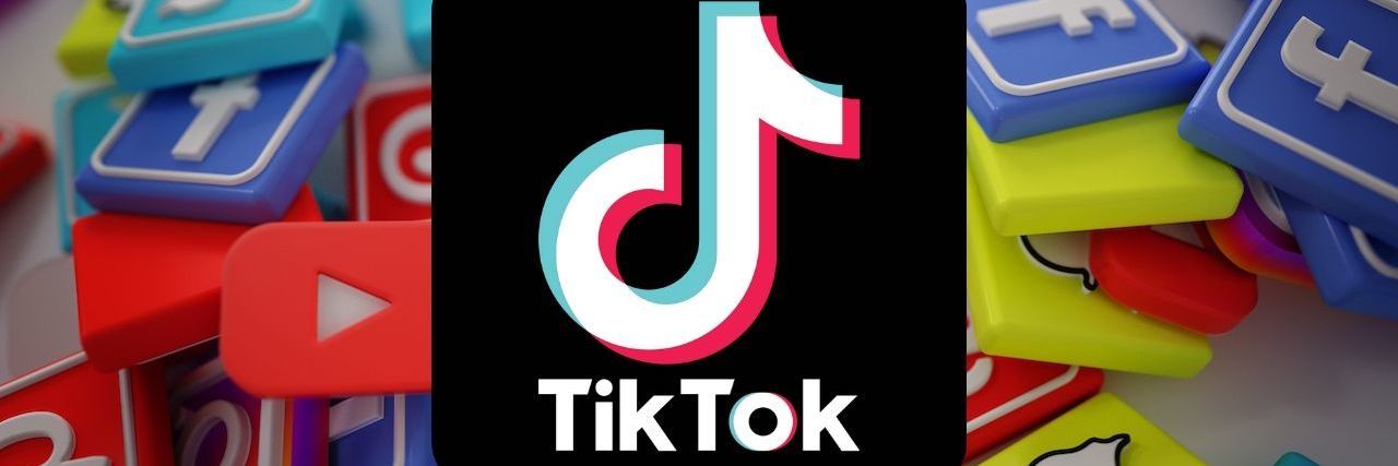 TikTok, YouTube, Pinterest Discriminate Against Disabled People Pile of 3D Popular Social Media Logos with TikTok logo in the center